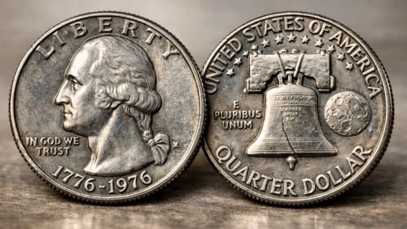 How to examine your 1976 quarter safely?